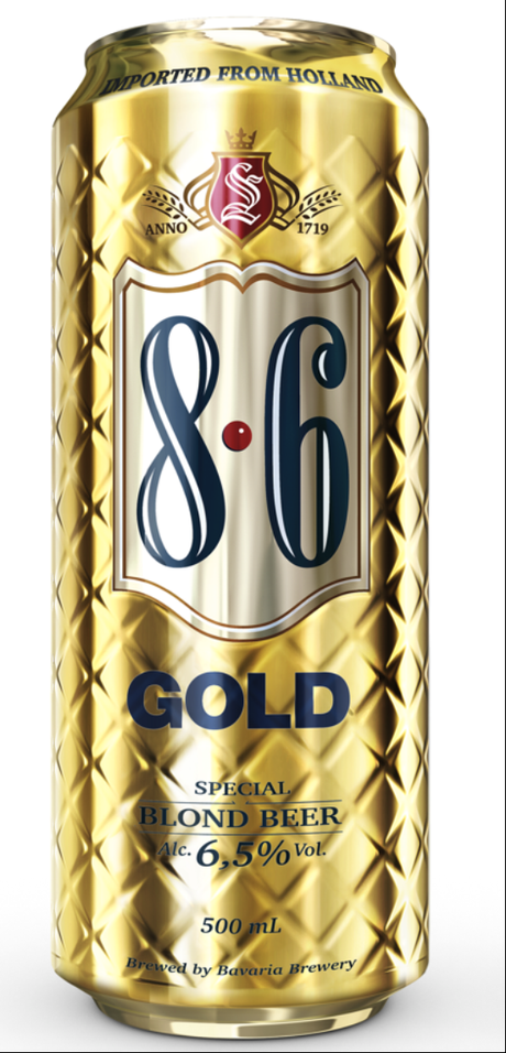 Une nouvelle image pour la 8.6 Gold, une bière dorée aux notes fruitées !