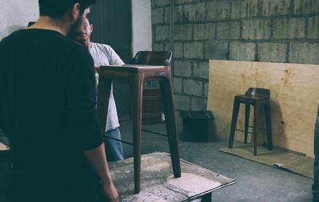 Tabouret de bar Aron par Luis Luna