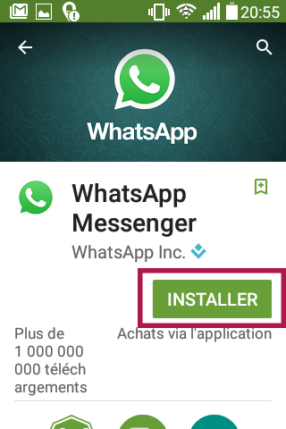 Whatsapp install