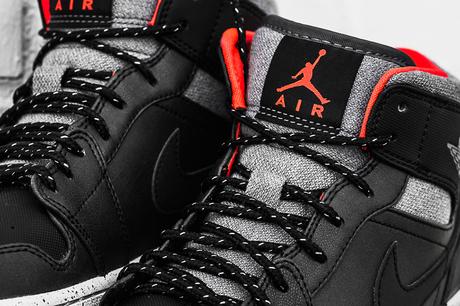 Air Jordan 1 Mid Black Infrared