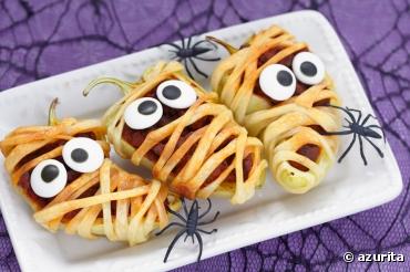 Hot-dogs bio momies d'Halloween