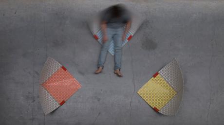 Projet étudiant : WOBBLE-UP du tapis à l’assise par Sam Linders