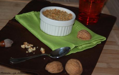 Crumble patate douce, noisette et cannelle