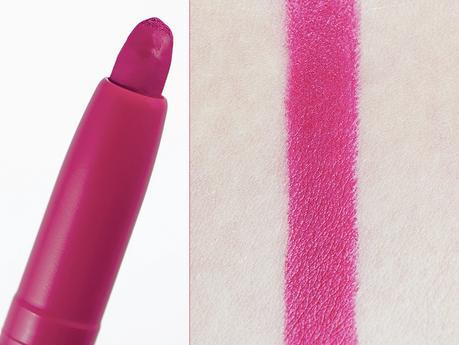Crayon jumbo à lèvres Lip Studio Color Blur Maybelline Berry Misbehaved packaging et swatch