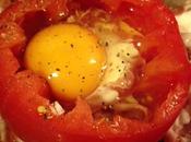 Oeuf cocotte dans tomate