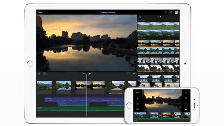 iMovie prend en charge la résolution 4K sur l’iPhone 6s,  l’iPad Air 2 et l’iPad Pro