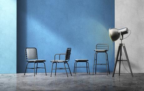 PONER mobilier métallique par Jimin Lee