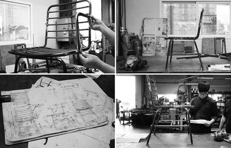PONER mobilier métallique par Jimin Lee