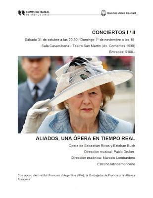 Aliados au San Martín : un opéra sur Thatcher, Pinochet et la guerre des Malouines [à l'affiche]