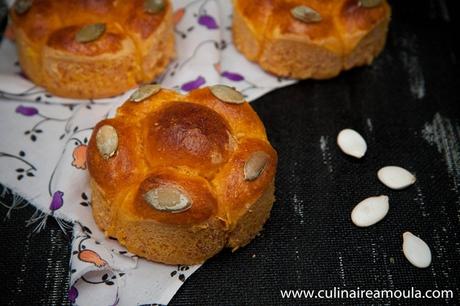 Pain au potiron et à la fleur d'oranger
