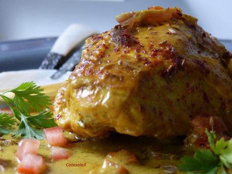 Poulet Balti au lait de coco