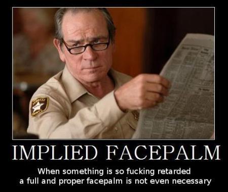 Front National : la peur au sommet Implied Facepalm