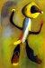 1934, Joan Miró : Personnage, pastel