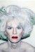1981, Andy Warhol : Self-Portrait with Platinum Bouffant Wig