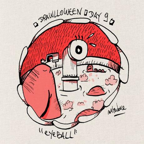 Drawlloween #09 - Eyeball oeil periscope