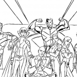 dessin de x-men a colorier
