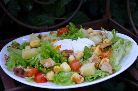 Salade lyonnaise végétarienne