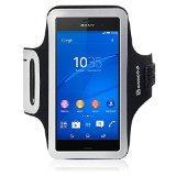 Les meilleurs brassard sport pour téléphone portable Shocksock Brassard Armband Sport pour Sony Xperia Z3 Coque Coque - Noir