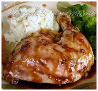 Cuisses de poulet érable et soya