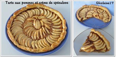 Tarte aux pommes et crème de spéculoos