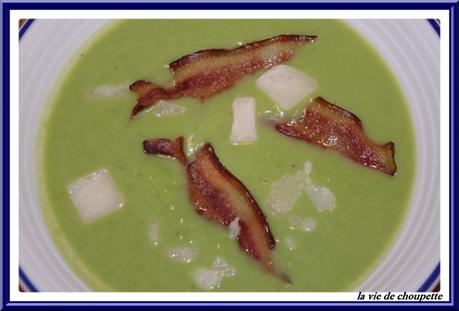velouté de petits pois au lard-206
