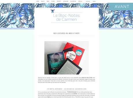 Modifications : Le bloc notes de Carmen