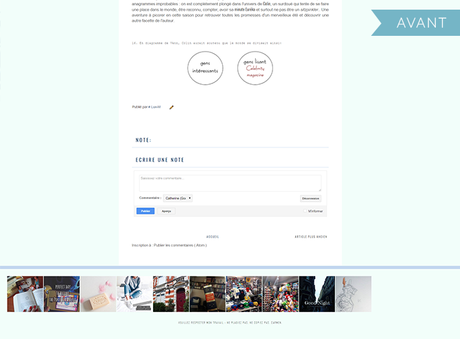 Modifications : Le bloc notes de Carmen