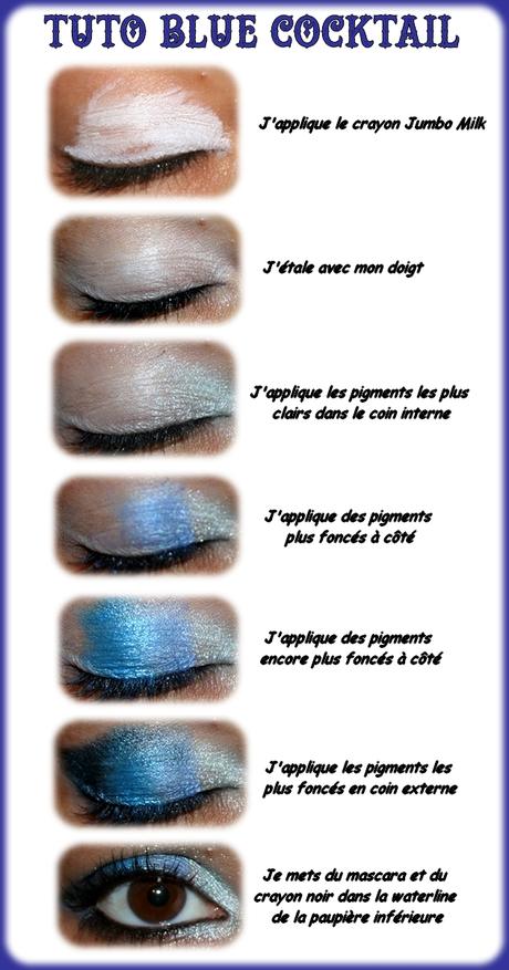 Tuto maquillage inspiration Blue Cocktail !