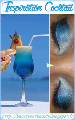 Tuto maquillage inspiration Blue Cocktail !