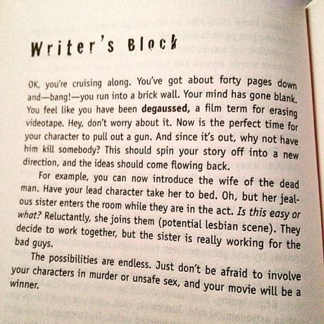 Une recette contre le writer’s block writers block