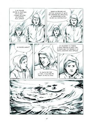 Sukkwan Island: un dessin en noir et blanc tout au crayon