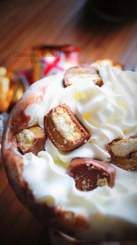 Chocolat chaud maison au Twix ®