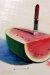 1989, Wayne Thiebaud : Watermelon and Knife