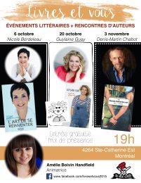 livres et vous amélie boivin handfield littérature conférence