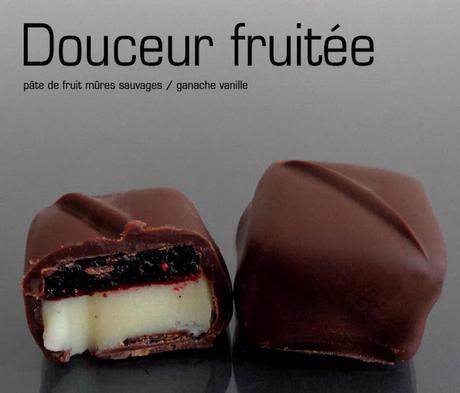 Chocolats fins ; vanille et mûres sauvages