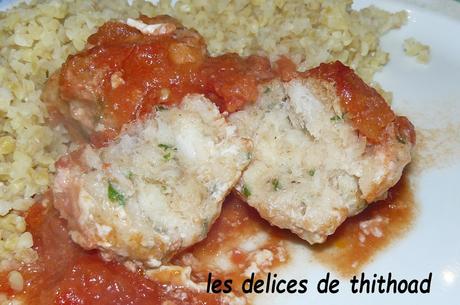boulettes de poisson et boulgour