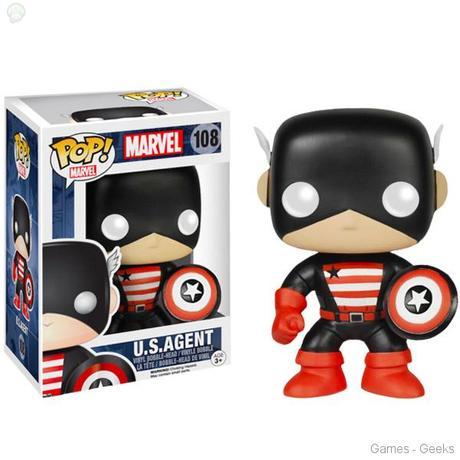 Captain America US Agent Pop Vinyl Figure Petite Sélection de Figurines Funko  POP geek Funko figurine 