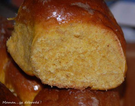 Pain brioché  au potiron