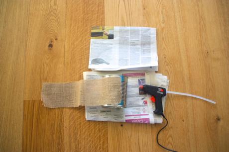 Tutoriel DIY : cache pot récup avec de la toile de jute et boite de conserve