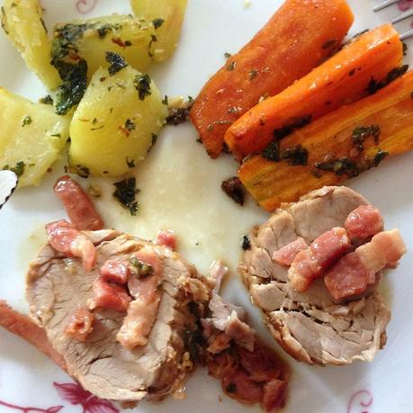 carottes rôties ail et persil