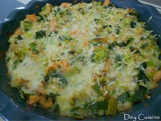 Fondue de poireaux au poisson Fondue de poireaux au poisson