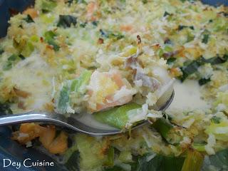 Fondue de poireaux au poisson Fondue de poireaux au poisson