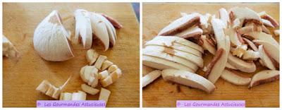 Riz accompagné de ses 3 poêlées de légumes (mourron, tétragone, plantain, cardamine, champignons) (Vegan)