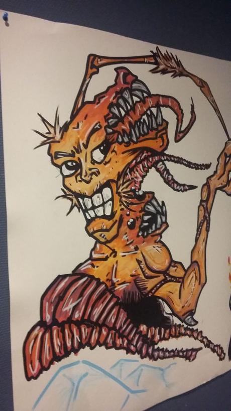 Fresque The Thing à la soirée Carpenter 05