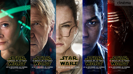 Star Wars 7 : 5 nouveaux posters pour 5 personnages !
