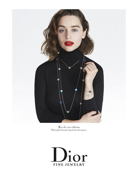 Emilia Clarke nouvelle égérie Dior Joaillerie