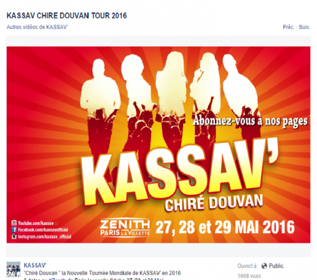 Kassav- Chiré Douvan Tour 2016