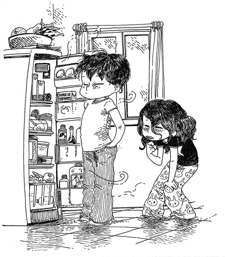 Par bonheur le lait, Neil Gaiman et Boulet