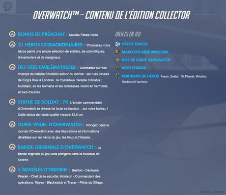 contenu collector overwatch 1024x884 Overwatch   Un collector annoncé  Xbox One ps4 overwatch collector blizzard 