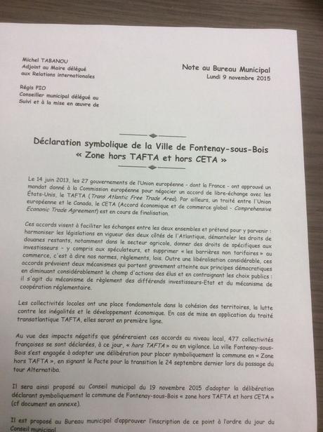 Fontenay en zone hors TAFTA